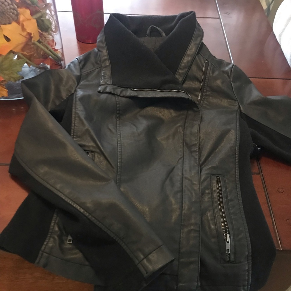 Faux leather jacket